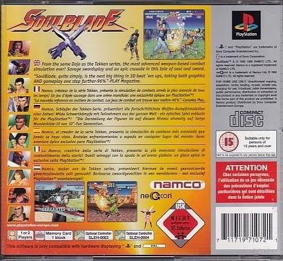Soulblade Platinum - PS1 (B Grade) (Genbrug)
